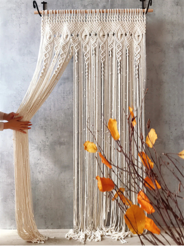 Rideau macramé tendance